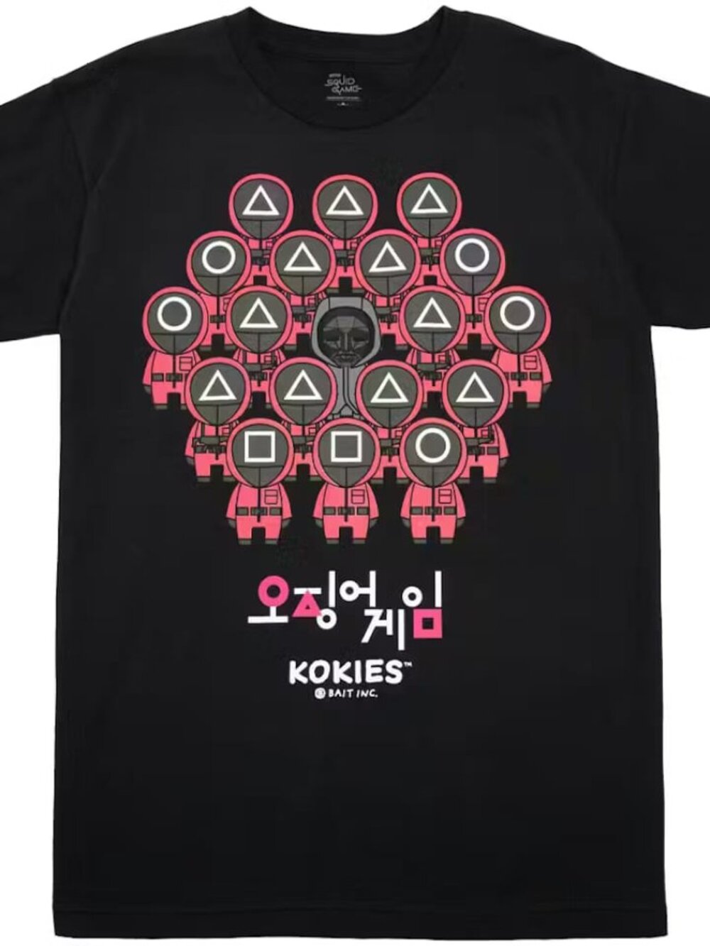 Netflix x Kokies x Squid Game x BAIT Front Tee Black